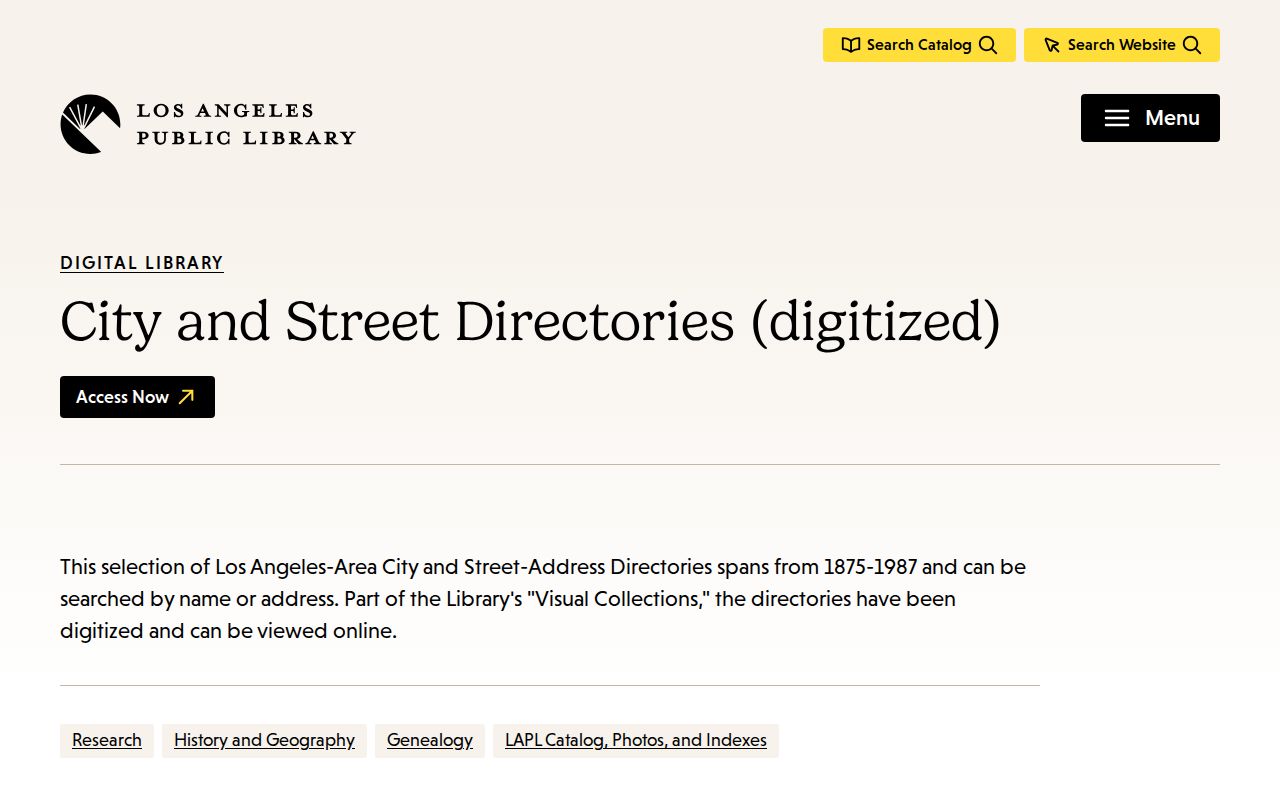 Lawndale city directory digitized Los Angeles-area collection