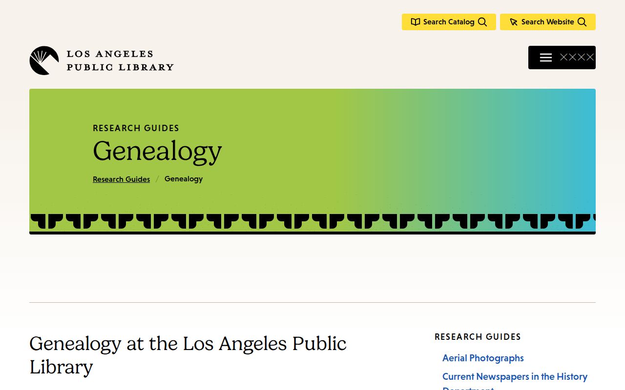 Lawndale city directory genealogy collection at Los Angeles Public Library