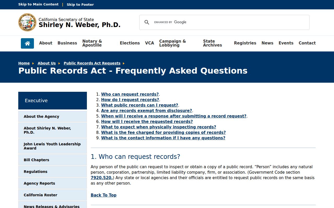 Lawndale neighbors California public records request reference
