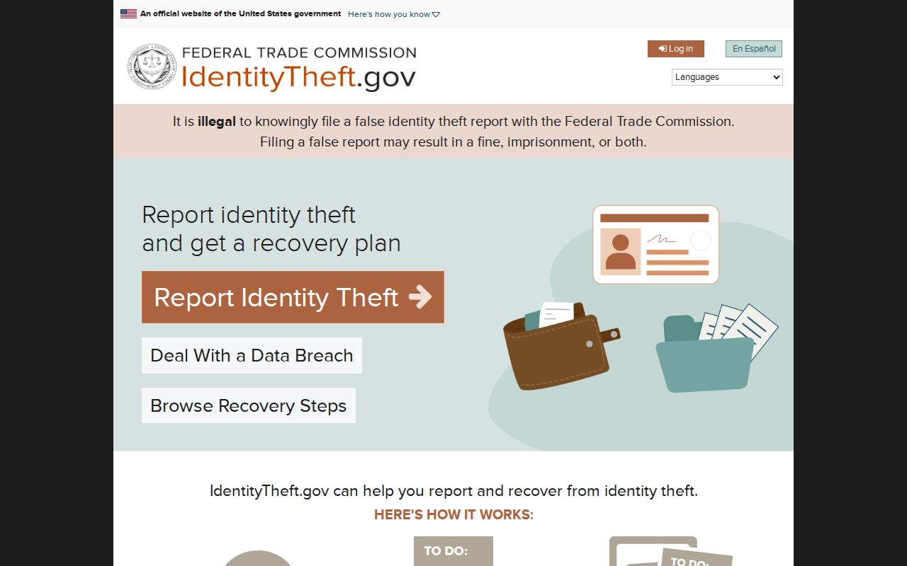 Lawndale neighbors federal identity theft recovery reference