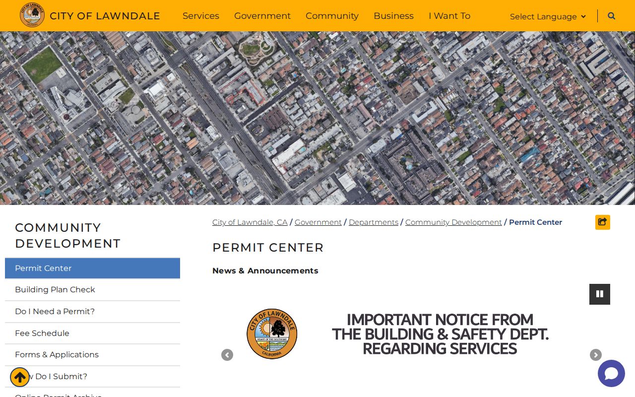 Lawndale street directory permit archive reference